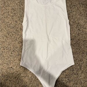 Abercrombie & Fitch White Bodysuit One Piece
